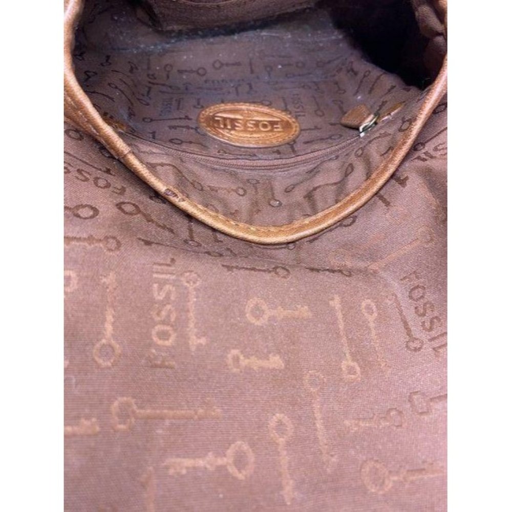 Fossil brown leather shoulder bag - Picture 11 of 12